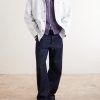 Corduroy-Trimmed Denim Jacket - OU