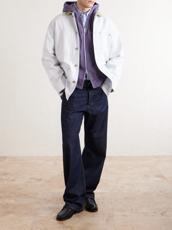 Corduroy-Trimmed Denim Jacket - OU