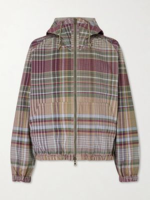 Reversible Checked Shell Windbreaker Jacket