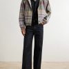 Reversible Checked Shell Windbreaker Jacket - OU Reversible Checked Shell Windbreaker Jacket - OU