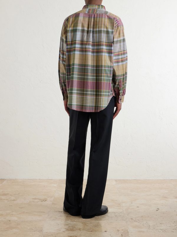 Checked Cotton Shirt - BK Checked Cotton Shirt - BK