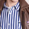 Oversized Logo-Embroidered Striped Cotton Shirt - CU Oversized Logo-Embroidered Striped Cotton Shirt - CU