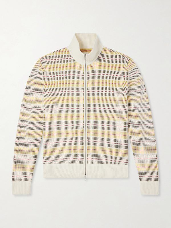 Cable-Knit Cotton Zip-Up Sweater Cable-Knit Cotton Zip-Up Sweater