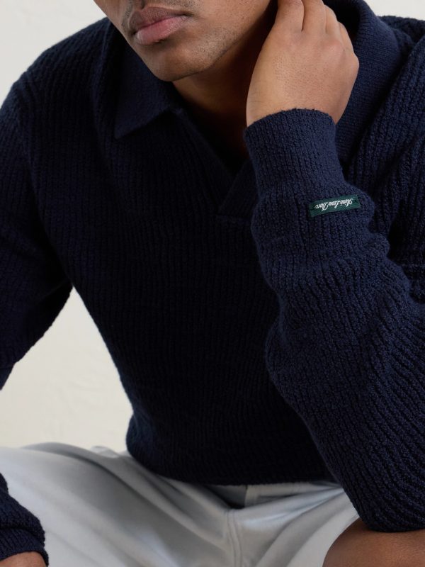Ribbed Cotton-Blend Bouclé Polo Shirt - CU