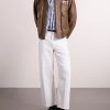 World's Borough Logo-Print Leather Jacket - OU World's Borough Logo-Print Leather Jacket - OU