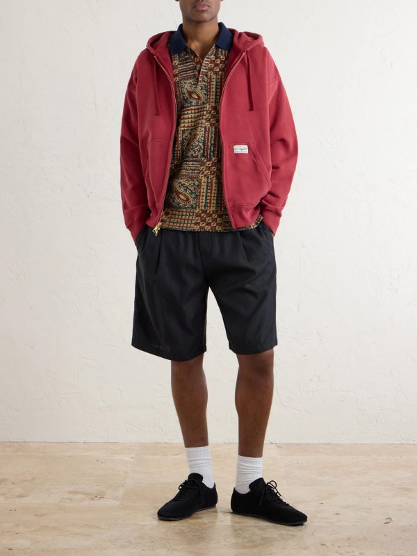 Cotton-Jersey Zip-Up Hoodie - OU Cotton-Jersey Zip-Up Hoodie - OU