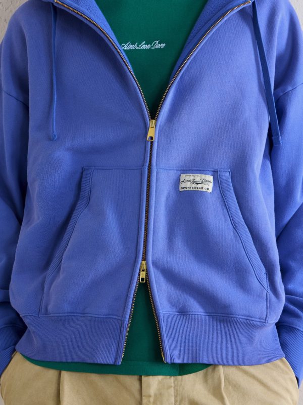 Cotton-Jersey Zip-Up Hoodie - CU Cotton-Jersey Zip-Up Hoodie - CU