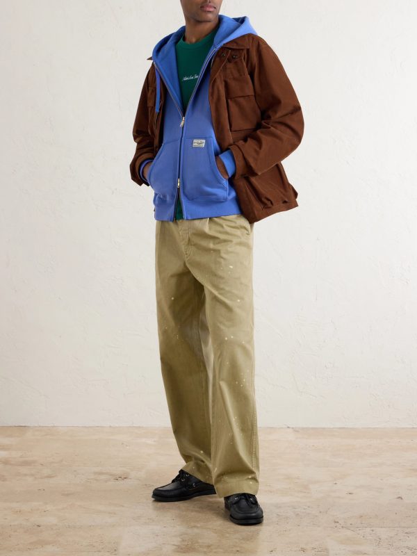 Cotton-Jersey Zip-Up Hoodie - OU Cotton-Jersey Zip-Up Hoodie - OU