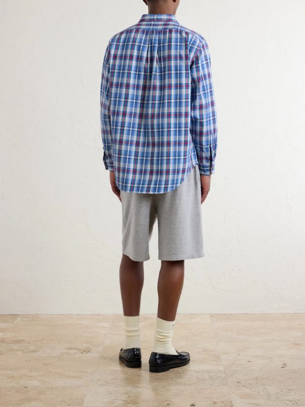 Checked Cotton-Twill Shirt - BK Checked Cotton-Twill Shirt - BK