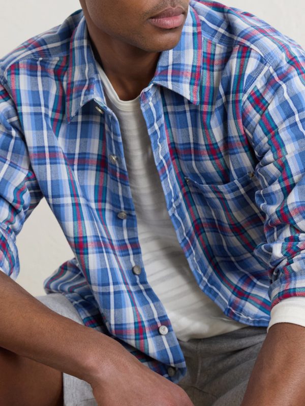 Checked Cotton-Twill Shirt - CU Checked Cotton-Twill Shirt - CU
