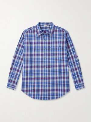 Checked Cotton-Twill Shirt
