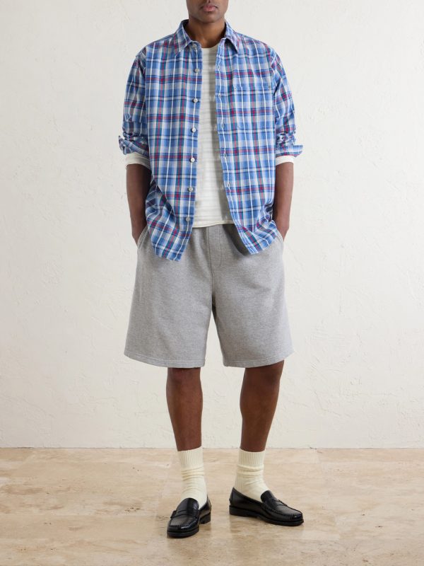 Checked Cotton-Twill Shirt - OU Checked Cotton-Twill Shirt - OU