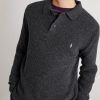 Logo-Embroidered Waffle-Knit Wool and Cotton-Blend Polo Shirt - FR