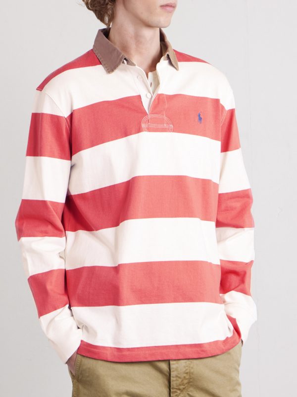 Logo-Embroidered Striped Cotton-Jersey Rugby Shirt - FR
