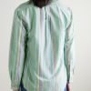 Button-Down Collar Striped Cotton Oxford Shirt - BK Button-Down Collar Striped Cotton Oxford Shirt - BK