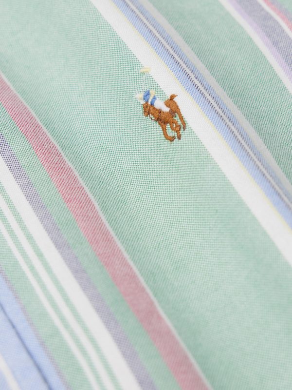 Button-Down Collar Striped Cotton Oxford Shirt - CU Button-Down Collar Striped Cotton Oxford Shirt - CU