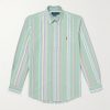 Button-Down Collar Striped Cotton Oxford Shirt Button-Down Collar Striped Cotton Oxford Shirt