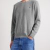 Logo-Embroidered Wool and Cashmere-Blend Sweater - FR Logo-Embroidered Wool and Cashmere-Blend Sweater - FR