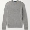 Logo-Embroidered Wool and Cashmere-Blend Sweater Logo-Embroidered Wool and Cashmere-Blend Sweater