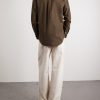 Button-Down Collar Logo-Embroidered Cotton Shirt - BK Button-Down Collar Logo-Embroidered Cotton Shirt - BK