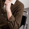 Button-Down Collar Logo-Embroidered Cotton Shirt - CU Button-Down Collar Logo-Embroidered Cotton Shirt - CU