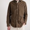 Button-Down Collar Logo-Embroidered Cotton Shirt - FR Button-Down Collar Logo-Embroidered Cotton Shirt - FR