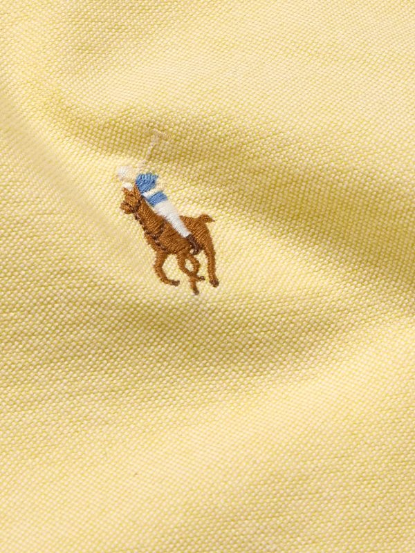 Button-Down Collar Logo-Embroidered Cotton Shirt - CU Button-Down Collar Logo-Embroidered Cotton Shirt - CU