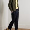 Button-Down Collar Logo-Embroidered Cotton Shirt - OU Button-Down Collar Logo-Embroidered Cotton Shirt - OU