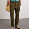 Manhasset Straight-Leg Stretch-Cotton Twill Trousers - FR Manhasset Straight-Leg Stretch-Cotton Twill Trousers - FR