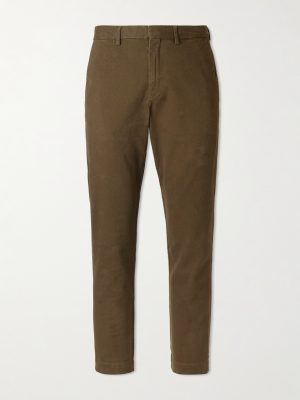 Manhasset Straight-Leg Stretch-Cotton Twill Trousers Manhasset Straight-Leg Stretch-Cotton Twill Trousers