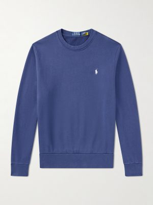 Logo-Embroidered Cotton-Jersey Sweatshirt Logo-Embroidered Cotton-Jersey Sweatshirt