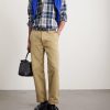 Button-Down Collar Logo-Embroidered Checked Cotton Oxford Shirt - OU Button-Down Collar Logo-Embroidered Checked Cotton Oxford Shirt - OU