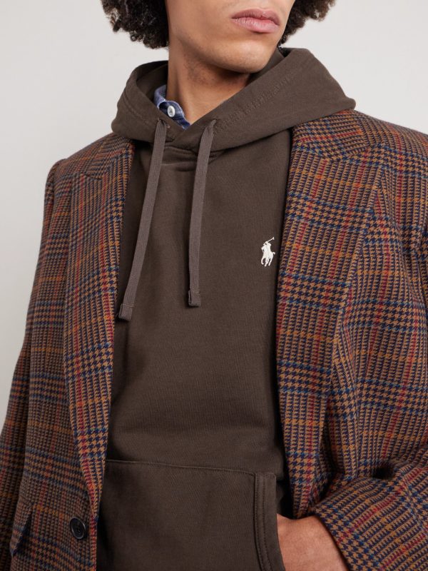 Logo-Embroidered Cotton-Jersey Hoodie - CU Logo-Embroidered Cotton-Jersey Hoodie - CU