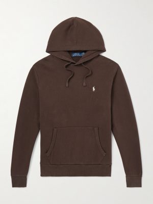Logo-Embroidered Cotton-Jersey Hoodie Logo-Embroidered Cotton-Jersey Hoodie