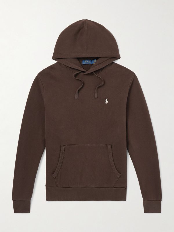 Logo-Embroidered Cotton-Jersey Hoodie Logo-Embroidered Cotton-Jersey Hoodie