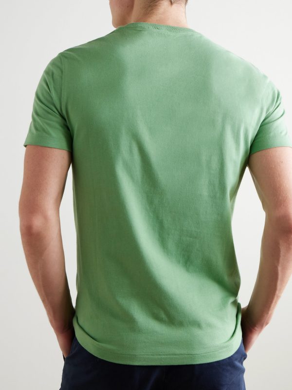 Logo-Embroidered Cotton-Jersey T-Shirt - BK Logo-Embroidered Cotton-Jersey T-Shirt - BK