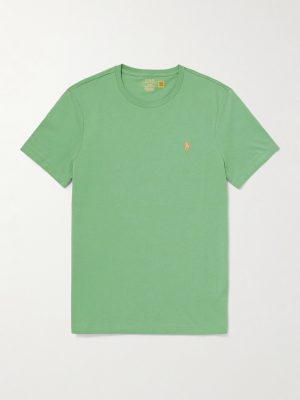 Logo-Embroidered Cotton-Jersey T-Shirt Logo-Embroidered Cotton-Jersey T-Shirt