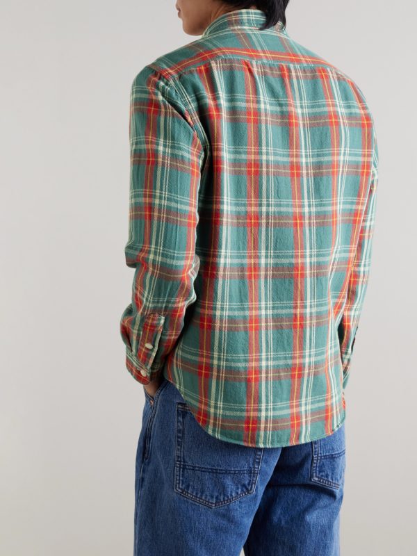 Checked Cotton-Flannel Shirt - BK