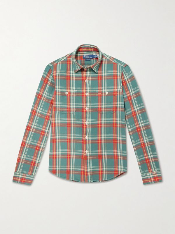 Checked Cotton-Flannel Shirt