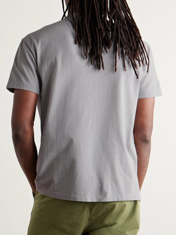 Logo-Embroidered Cotton-Jersey T-Shirt - BK Logo-Embroidered Cotton-Jersey T-Shirt - BK