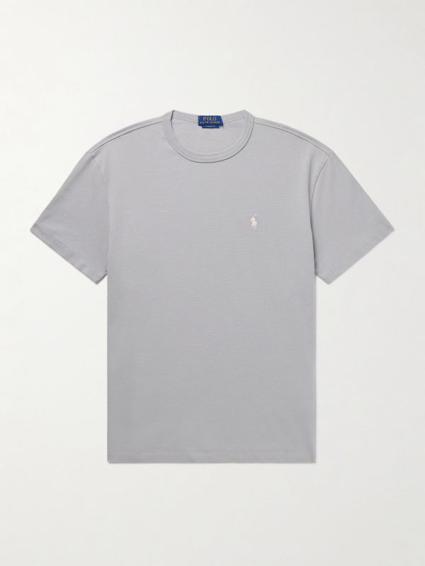 Logo-Embroidered Cotton-Jersey T-Shirt Logo-Embroidered Cotton-Jersey T-Shirt