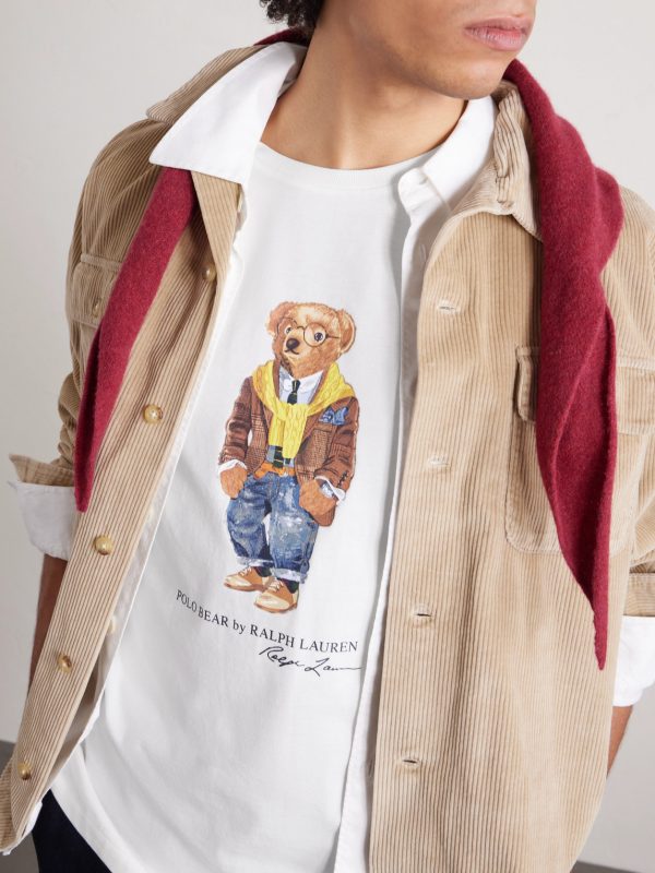 Slim-Fit Bear Cotton-Jersey T-Shirt - CU