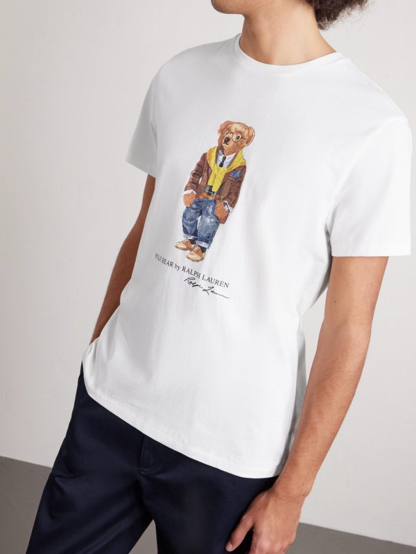 Slim-Fit Bear Cotton-Jersey T-Shirt - FR