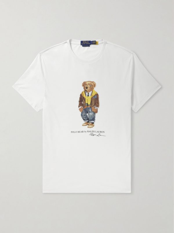 Slim-Fit Bear Cotton-Jersey T-Shirt