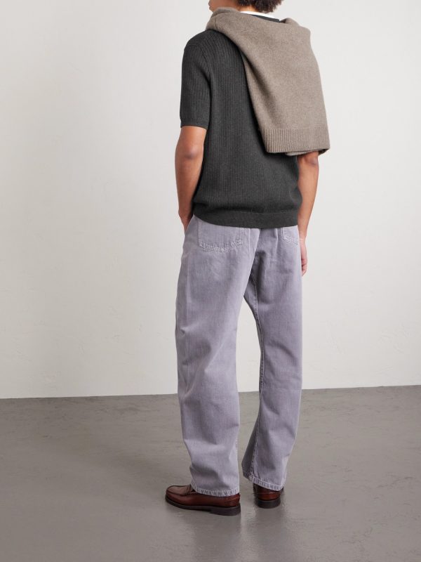 Logo-Embroidered Ribbed Cotton Polo Shirt - BK