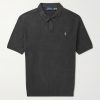 Logo-Embroidered Ribbed Cotton Polo Shirt