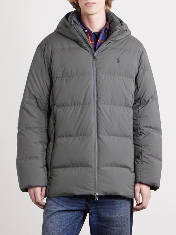 Parkview Logo-Embroidered Quilted Shell Hooded Down Jacket - FR Parkview Logo-Embroidered Quilted Shell Hooded Down Jacket - FR