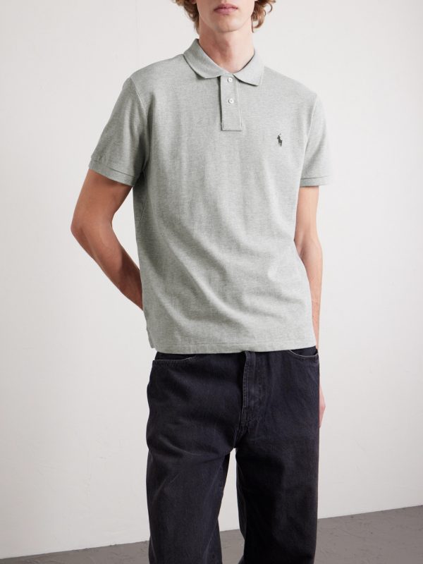 Logo-Embroidered Cotton-Piqué Polo Shirt - FR Logo-Embroidered Cotton-Piqué Polo Shirt - FR
