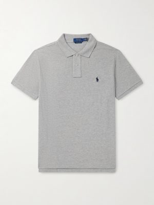 Logo-Embroidered Cotton-Piqué Polo Shirt
