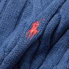 Logo-Embroidered Cable-Knit Cotton Half-Zip Sweater - CU